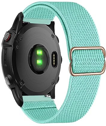 Elastisch Armband für Garmin Forerunner 245/245 Music/55 Armband, Dehnbar Nylon Stoff Band Herren/Damen Verstellbar Sport Ersatzarmband Kompatibel mit Garmin Forerunner 645/645 Music Uhrenarmband (J)