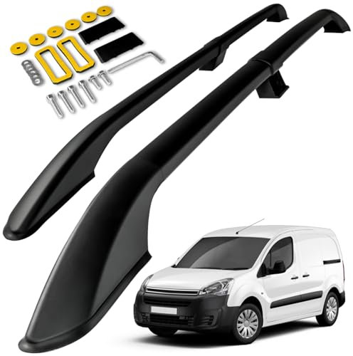 CHROMEMASTER Dachreling Dachträger Kompatibel mit Citroen Berlingo Short 2008-2018 | Zur Befestigung der Dachgepäckträger, Dachboxen oder Dachfahrradträger | Robuste Konstruktion aus Alu