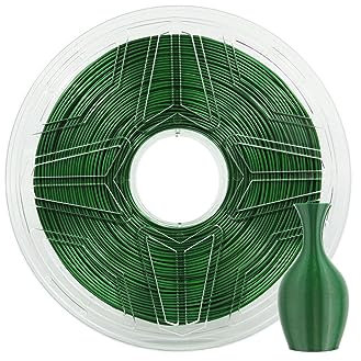 LeoPlas TPU Filament 1.75mm Flexibel Klar TPU Filament Shore-Härte 95A 1kg für 3D-Druckmaterial Druckerzubehör (Smaragdgrün)