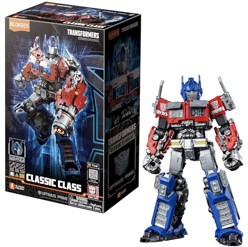 BLOKEES – Transformers Optimus Prime 01, Modellbausatz für Kinder ab 10 Jahren, Figur mit 20 beweglichen Gelenken, Stecksystem ohne Kleber, Sammelfigur, Spielzeug