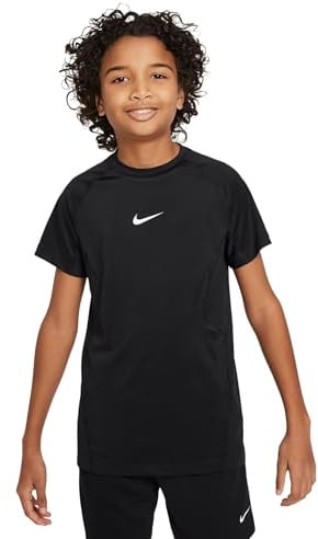 NIKE FJ6858-010 Pro T-Shirt Boy's Black/White Größe M