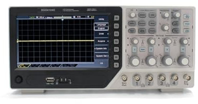 Oscilloscopio portatile DSO4104C Oscilloscopio a memoria digitale da banco Larghezza di banda 4 canali 100 Mhz con funzione generatore di forme d'onda arbitrarie 1CH con prestazioni elevate