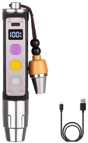 YZYOE LED tres interruptores tres fuentes de luz Linterna identificación jade, luz de detección minerales piedra preciosa, luces blancas, lámpara amarilla y mini lámpara consulta ultravioleta 365nm.