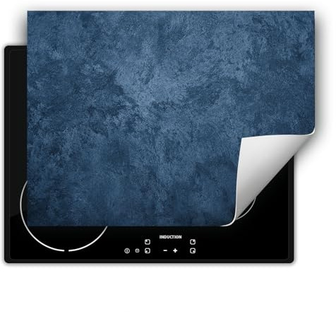 DarHaus Tapa para placa de induccion - Placa protectora vitroceramica 80x52 cm - azul - pizarra
