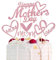 BETESSIN 6 Stück Happy Mother’s Day Cake Topper Muttertag Tortendeko Glitter Rosegold Mom Cupcake Topper Papier Herzform Torte Kuchen Dekoration Tortenstecker