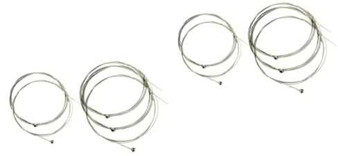 ifundom String Gitarrensaiten Aus Hochwertige Verstärkungssaiten Für Musikinstrumente Klarer Komfort Für Gitarrenschüler Für Elektrische Gitarren Und Bass Silberfarbene Ausführung
