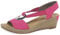 Rieker Alula Womens Wedge Heel Sandals 3.5 UK Fuchsia