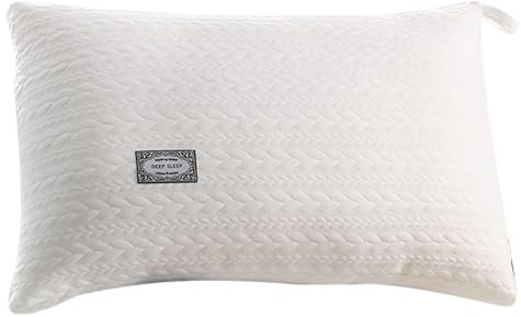 FZKun Hotelqualität Kopfkissenkern - Weiches Und Stützendes Memory-Foam Bett Kissen Für Rücken- Seiten- Und Bauchschläfer Baumwoll Schlafkissen (1Stk,White)