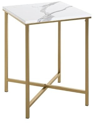 Wohnorama Beistelltisch ALBUFEIRA Gold-Marmoroptik