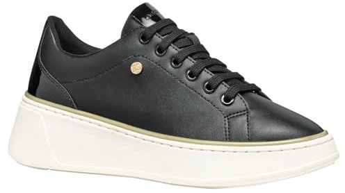 Geox D SUNNETTY A, Women’s Sneaker, Black,