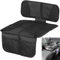 Raxfekro Sitzschoner Auto Kindersitz Universell Kompatibel, 600D Oxford Kindersitzunterlage Auto, rutschfest Wasserabweisender Autositzschoner Kindersitz mit Netztaschen(Schwarz)