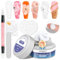 SUPWEE Fester Builder Gel - 60G Weiß 3D Nail Art Skulptur Gel Multifunktionales Non-Sticky Nail Extension Nägel Solid Builder Nägel Mustern Prägung hartes
