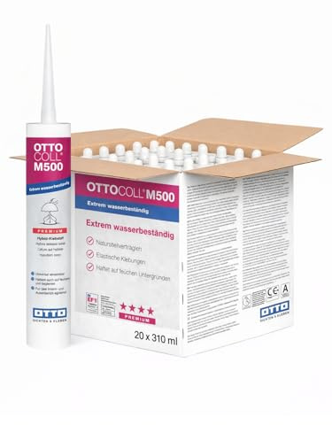 OTTO-COLL M500 20 x 310 ml Weiß Extrem wasserbeständiger Premium-Hybrid-Klebstoff