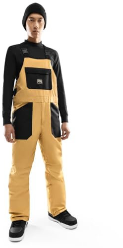 SIROKO - Salopette da Snowboard B1 Maple - M - Beige/Nero