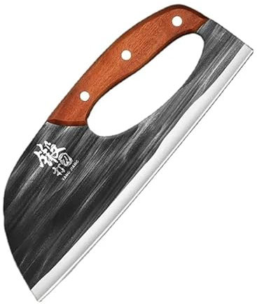 Genérico Cuchillo Japonés Profesional – Hoja Acero Inoxidable Damasco 22 cm – Cuchillo de Cocina Chef Afilado para Cortar, Filetear y Picar – Diseño Premium Ergonómico