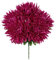 Oairse 5 Köpfe Kunstblumen Chrysanthemen Bouquet Dekoration Künstliche Große Spinnenmütter-Blumen für die Heimdekoration, Hochzeit, Haus Garten Party Büro Dekoration Blumenarrangement, Lila