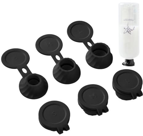 Bottle Drain Caps - Caps, Reverse Set | 3 Sizes, 6 Connector Adapters to Transfer Each Drop of Lotion