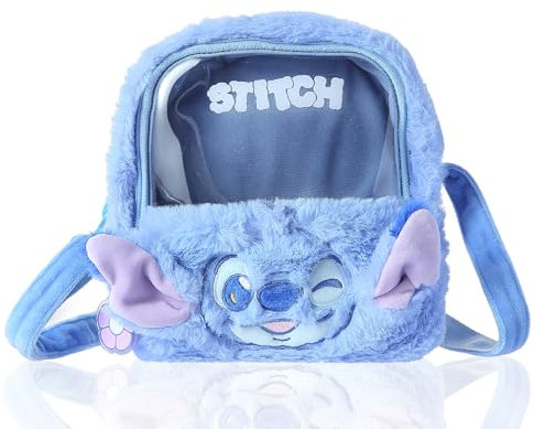 MINISO Kinder Umhängetasche Cartoon, Stitch Handytasche zum Umhängen Mädchen, Stitch Tasche Deko süße Brusttasche für Kinder, Lilo und Stitch Handtasche für Mädchen Geburtstags Geschenke