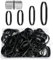 Gummibänder, 120 Stück Gummibänder Stark, Schwarz Heavy Duty Gummiringe Taktischen Gummibändern mit Schachtel für Haus Schule Büro Industrie(5/6/8/12CM)