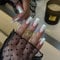 24Pcs Press on Nails Lang - Weiß Nägel Zum Aufkleben French - Quadratische Press on Nägel - Komfortabel Wiederverwendbar Full Cover Fingernägel Zum Aufkleben für Frauen Nails Art (White French)