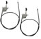 Alanmoship 483975 Cavo di controllo dell'acceleratore di ricambio, per tosaerba Scag V-Ride serie WS23-37BV-EFI, STS60-21BV, SVRII-36A-15FS costruzione in gomma metallica (2 pezzi)