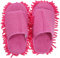 Ipetboom 1 Par Pantuflas de Fregona de Punta para Limpieza Zapatillas Mopa de
