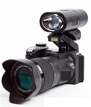 JOJIDE Video Camera, 33MP HD Camcorder Camera Wide Angle Lens + 24X Telephoto Lens + LED + Tripod Set(Type)