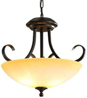 Vintage 3-Light White Glass Bowl Pendant Light - Large Black Farmhouse Chaner for Bedroom, Dining Room, Kitchen Island, Foyer