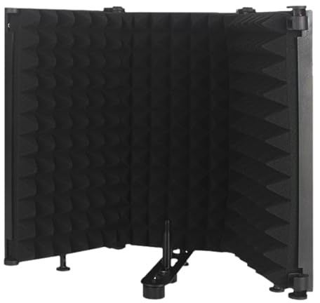 Bouclier isolant Panneau en mousse double couche 15 cabine d'enregistrement pour studio microphone, écran de réduction du bruit, amortisseur sonore pour podcast de diffusion