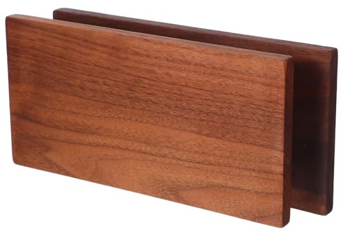 MUZIT Tavole di Legno, 2 Pezzi Tavole Noce Naturale 20x10x1 cm Pannelli Artigianali Compensato Non finito for la Lavorazione del con Incisione Fai-da-Te, Fogli for Adatti