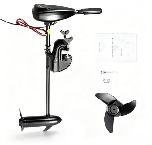 12v 80lbs Thrust Elektromotor Boot 626w Elektrische Trolling Außenbordmotor Höhenverstellbar Elektro Outboard Bootsmotor Aussenborder Elektro Außenborder Elektromotor Boot Für Schlauchboot, Kajak