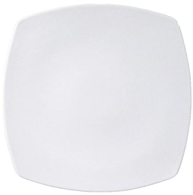 Saturnia Tokio Piatto Piano Quadro, Porcellana, Bianco, 6 unità
