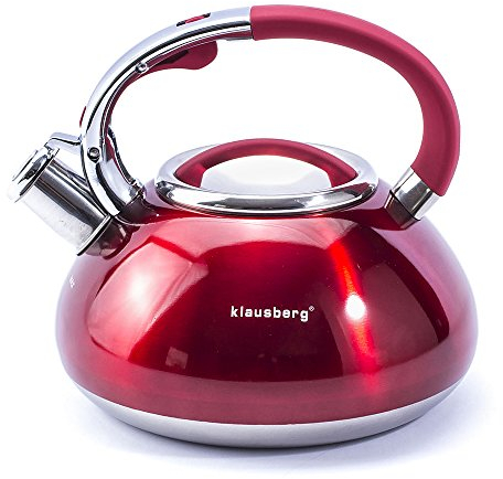 Klausberg Edelstahl-Flötenkessel (Rot)