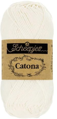 Scheepjes - Scheepjes Catona 105 Bridal White Yarn - 1x50g