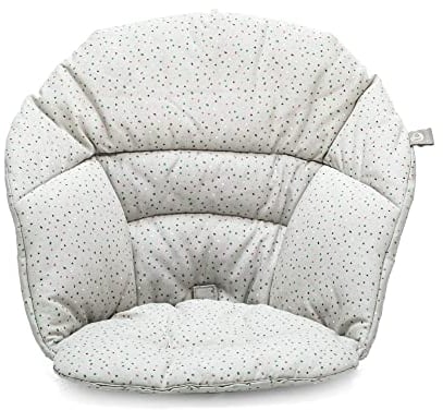 Stokke Clikk Hochstuhl, Grey Sprinkles – Rundum-Paket mit Tray & Sicherheitsgurt – Leicht, robust & reisefreundlich – Ergonomisch mit verstellbaren Funktionen – Ideal für 6–36 Monate oder bis 15 kg