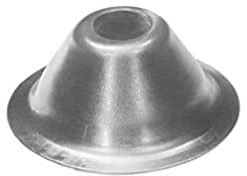 Rosone conico, 19 x 38 mm, argento, scatola da 100