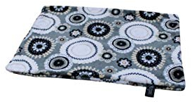 Made in Germany Hundedecke, Mandala Grau, 95 x 135cm für kleine & große Hunde I Flauschige Hunde Sommerdecke, waschbar, trocknergeeignet
