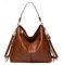 FANDARE Borsa Donna Borse a Tracolla Borsetta Ragazza Borse a Mano PU Pelle Borse a Spalla Multifunzione Messenger Bag per Shopper Viaggio Lavoro Scuola Sacchetto Marrone