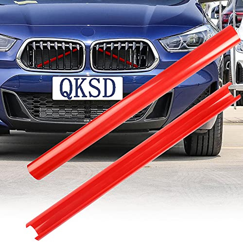 QKSD Grille Inserts Trims for BMW F45 F46 F48 F49 F39, grill stripes for BMW X2 X1 2 series BMW grill accessories 220i 225i 228i 230i 235i BMW Nose hair