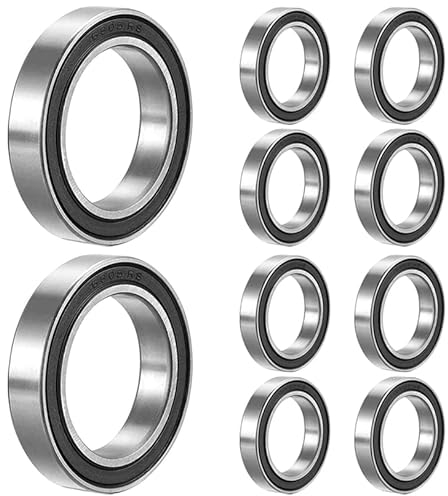10 Stück 6805 2RS Kugellager 25 mm x 37 mm x 7 mm doppelt geschützte Rillenkugellager für DIY, Drehbänke, Motoren, 3D-Drucker, Fräsmaschinen, verschiedene mechanische Geräte, etc.