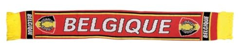 Scarf Belgique 150 x 17 cm Acrylic red/Yellow/Black