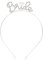 Bride to Be Stirnband, Junggesellinnenabschied, Brautschmuck, Tiara für Junggesellinnenabschied, Brautparty, Silber