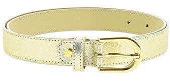 FASHIONGEN - Damengürtel aus italienischem Leder, LUNA - Golden, 65