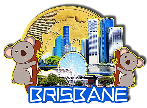 Orlybar Brisbane Australia Wooden Magnet 3D Fridge Magnets Travel Collectible Souvenirs Decorations Handmade Crafts-4