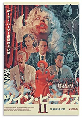 Rudd Twin Peaks Fire Walk With Me 1992 Poster, Wandkunstdruck, Retro, ästhetische Raumdekoration, Malerei, Leinwand, Poster für Zuhause und Büro, 40 x 60 cm