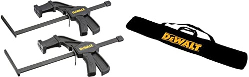 Dewalt DWS5026-XJ Plunge Saw Clamp for Guide Rails & DeWalt Guide Rail Carry Bag
