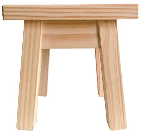 TIENDA EURASIA - Taburetes, Taburete Bar, Taburete Madera, Diseño Nordico, Taburetes Cocina, Bar, Taburetes con Reposapies, (20 x 20 x 20 cm)
