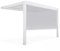Oviala Pergola bioclimatique adossée Blanche 3x4m et 1 Store 3,73 x 2,34 m