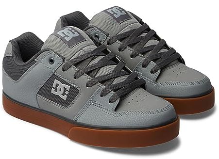 DC Shoes Herren Pure Sneaker, Carbon/Gum, 43 EU