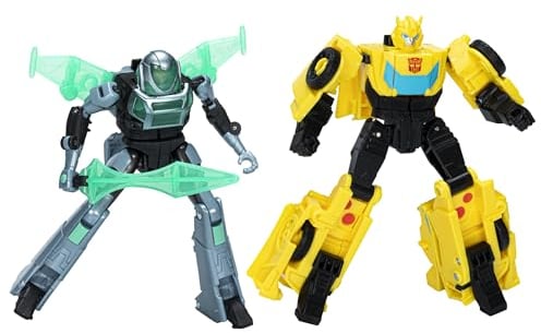 Transformers EarthSpark Cyber-Combiner Bumblebee und Mo Malto Action-Figuren